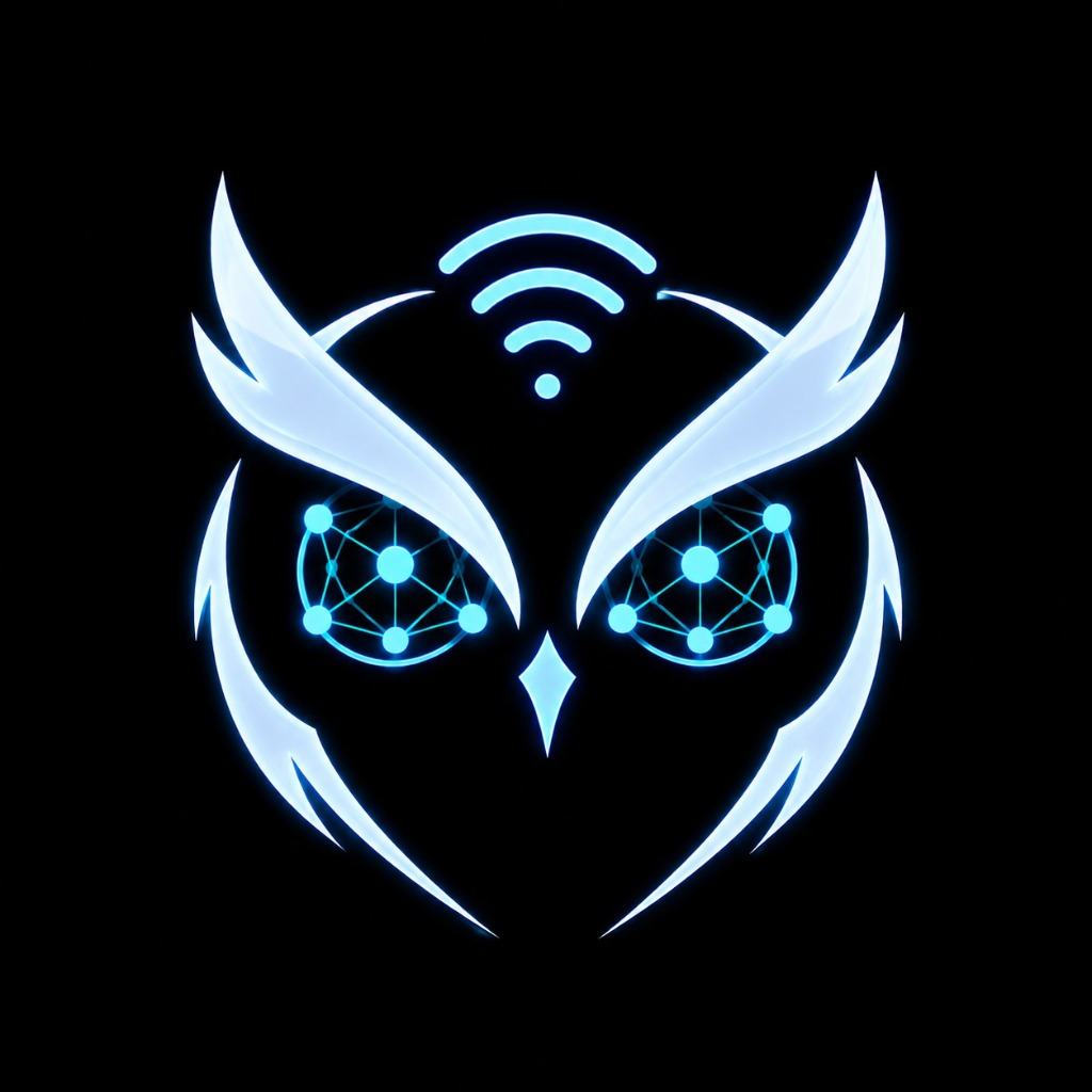 PhantomHop Owl Mesh Logo
